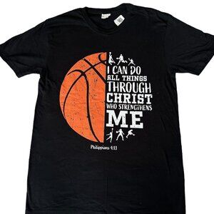 Basketball Bible Verse Tshirt Mens Size Small